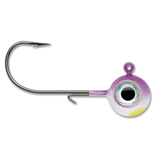 VMC Neon Moon Eye Jig. 1/8oz Purple Albino 4-pk