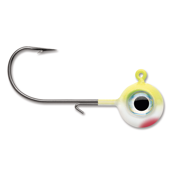 VMC Neon Moon Eye Jig. 1/8oz Clown 4-pk