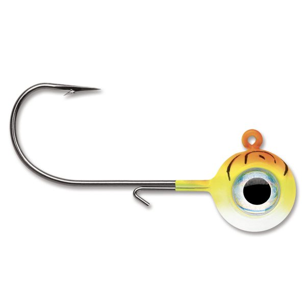 VMC Neon Moon Eye Jig. 3/8oz Orange Fire UV 4-pk