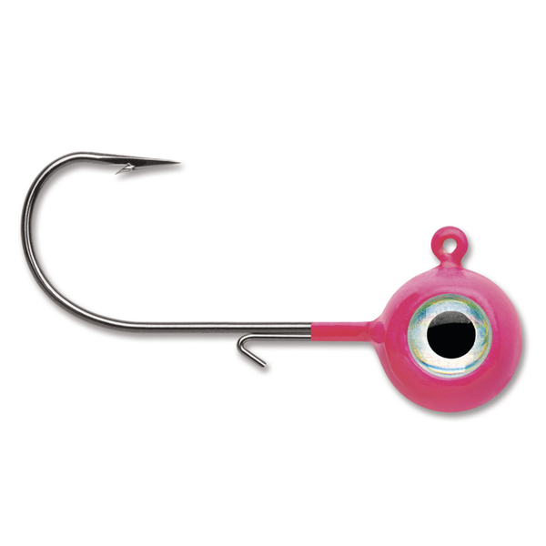 VMC Neon Moon Eye Jig. 1/8oz Glow Pink 4-pk