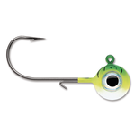 VMC Neon Moon Eye Jig. 1oz Green Fire UV 4-pk