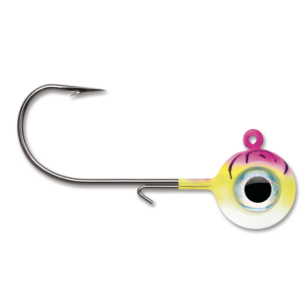 VMC Neon Moon Eye Jig. 3/4oz Pink Fire UV 4-pk