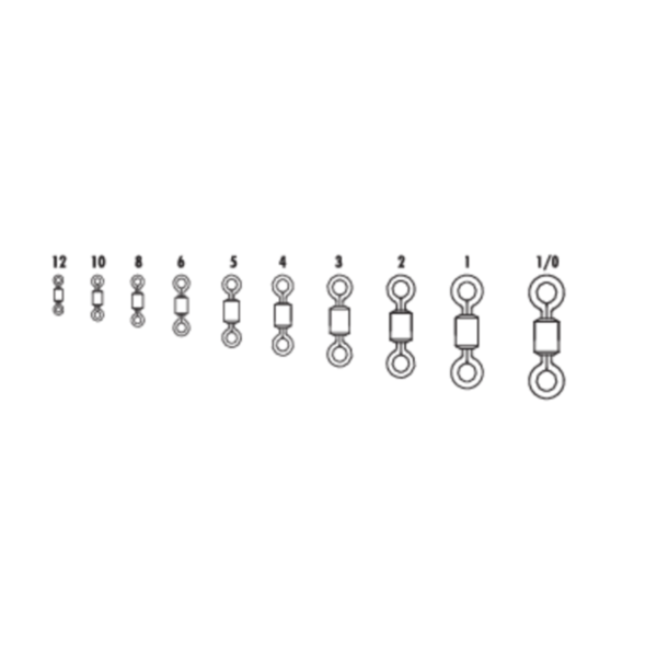 VMC Stainless Steel Rolling Swivel Black