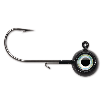 VMC Neon Moon Eye Jig. 1/4oz Black 4-pk