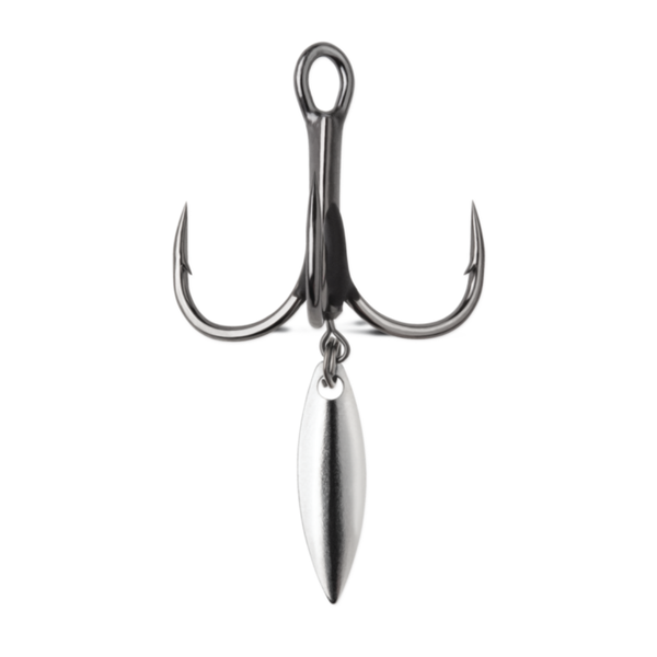 VMC Bladed Hybrid 1X Short Shank Treble #2 2-pk