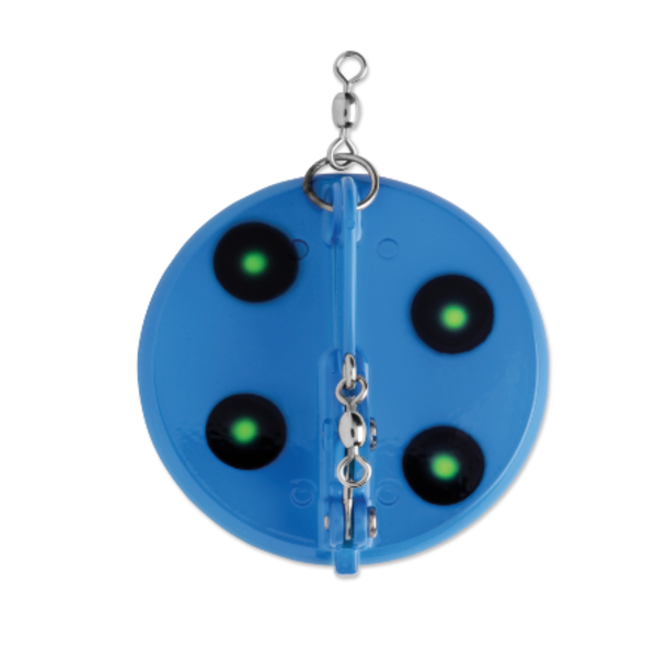 Luhr Jensen Magnum Dipsy Diver Size 3 Blue/UV Chartreuse Chrome Bottom