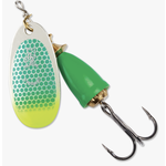 Blue Fox Vibrax 5/8oz  Green Scale Chartreuse Tip UV
