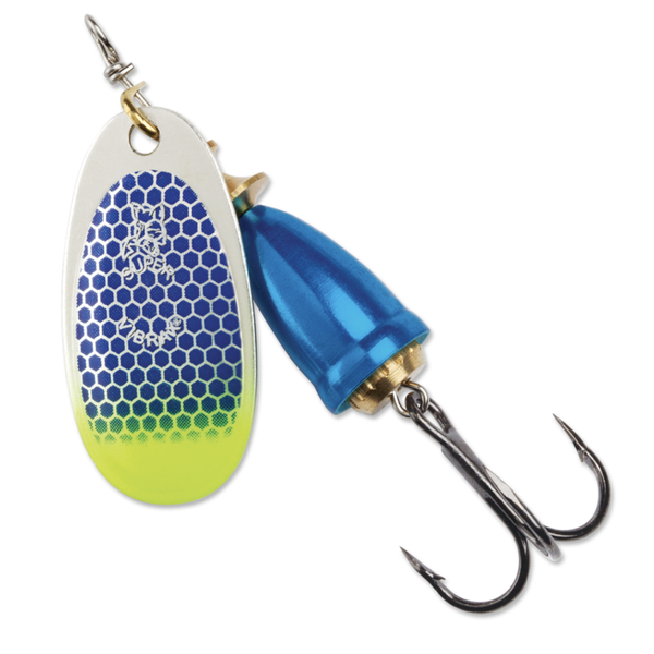 Blue Fox Vibrax 5/8oz Blue Scale Chartreuse Tip