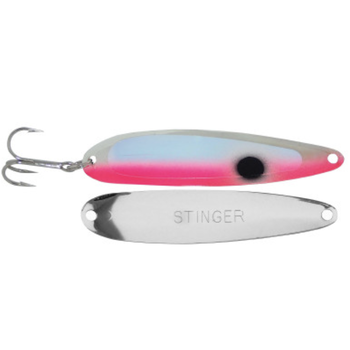 Michigan Stinger Stingray Spoon. UV Pink Tuxedo