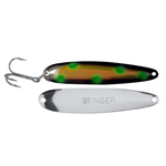 Michigan Stinger Stingray Spoon. UV Frostbyte Green