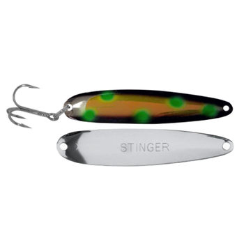 Michigan Stinger Stingray Spoon. UV Frostbyte Green