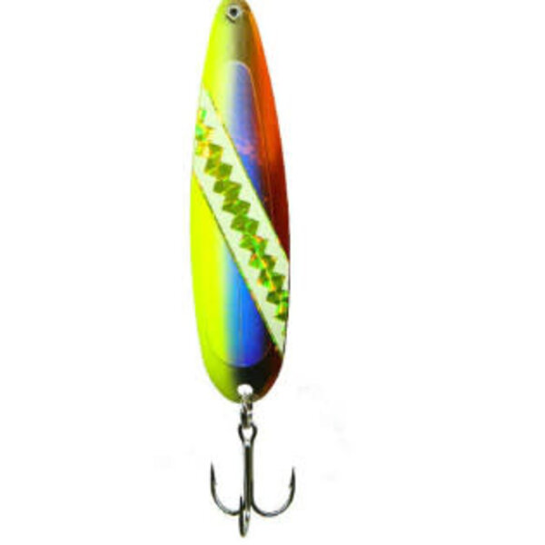 Michigan Stinger Stingray Spoon. UV Caramel Dolphin