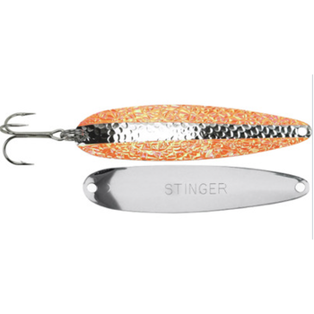 Michigan Stinger Stingray Spoons. Double Orange Crush