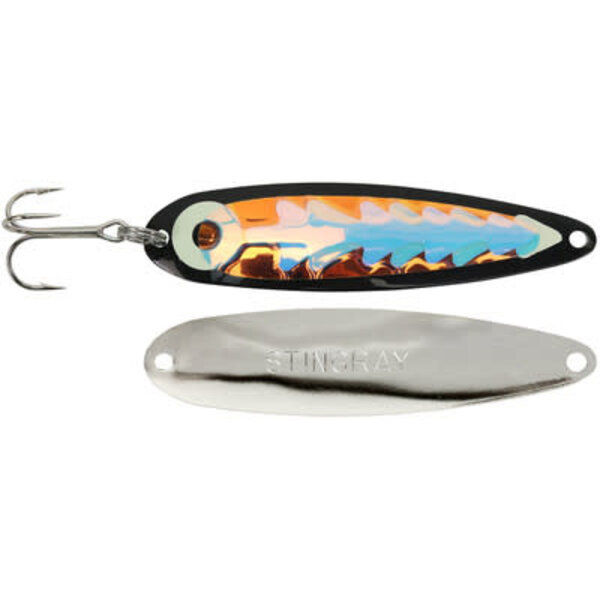 Michigan Stinger Stingray Spoon. Carbon UV Alewife