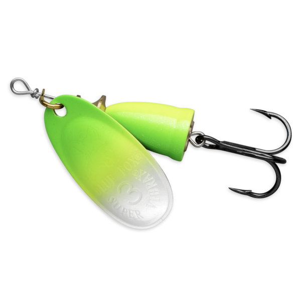 Blue Fox Northern Lights Vibrax 3/8oz Green Chartreuse UV