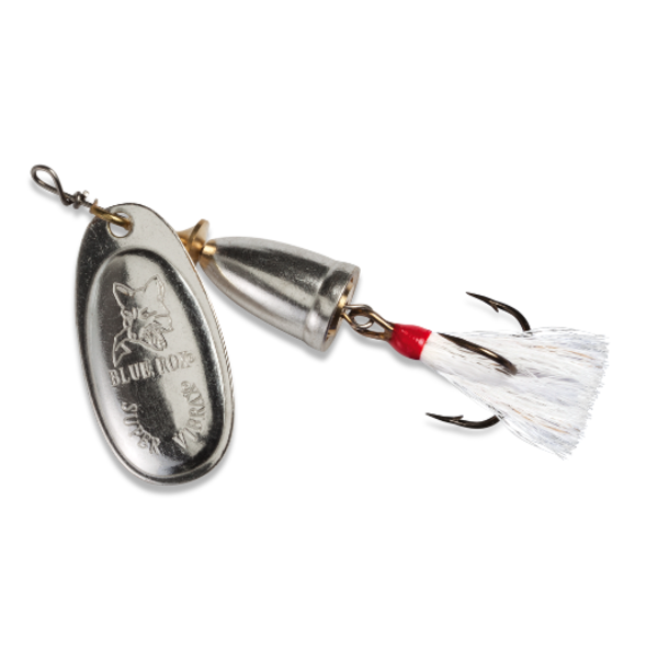 Blue Fox Classic Vibrax Foxtail 1/8oz Silver/White Spinner