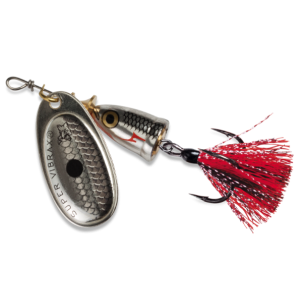 Blue Fox Vibrax Fox Tail 1/8oz Silver Shiner