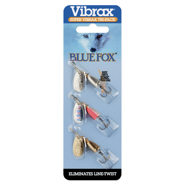 Blue Fox Classic Vibrax Tri-Pack Size 0