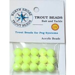 North Shore Tackle Acrylic Beads 10mm Chartreuse