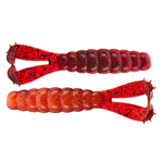 Z-Man Goat Twin Tail Grub 3.75" Fire Craw 4-pk