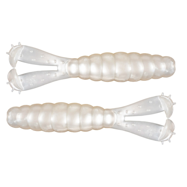 Z-Man Goat Twin Tail Grub 3.75" Pearl 4-pk