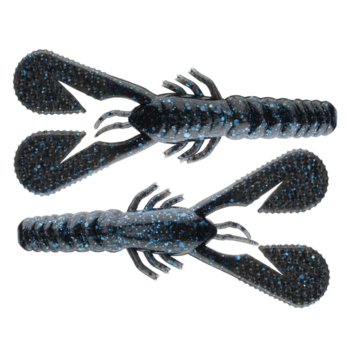 Z-Man Turbo CrawZ 4" Black Blue Flake 6-pk