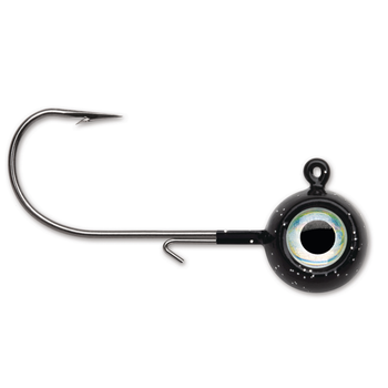 VMC Neon Moon Eye Jig. 1/8oz Black 4-pk