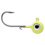VMC Neon Moon Eye Jig. 1/4oz Chartreuse 4-pk