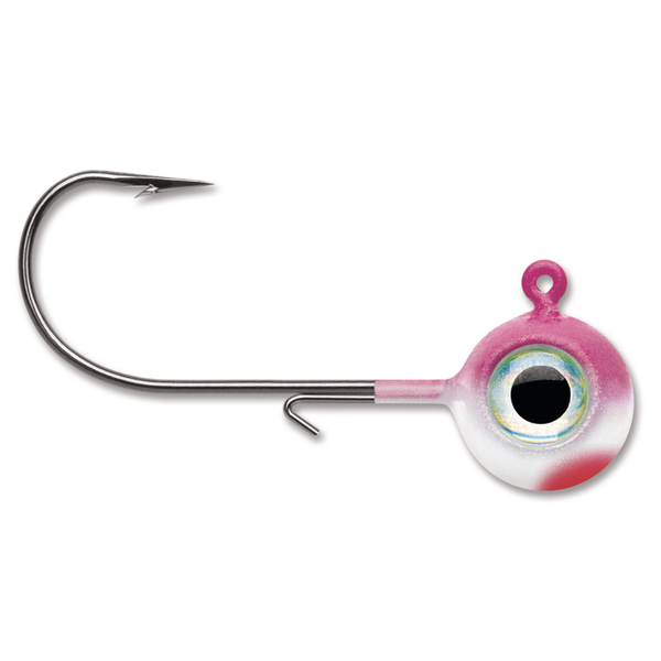 VMC Neon Moon Eye Jig. 1/4oz Pink Pearl 4-pk