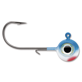 VMC Neon Moon Eye Jig. 1/4oz Blue White 4-pk