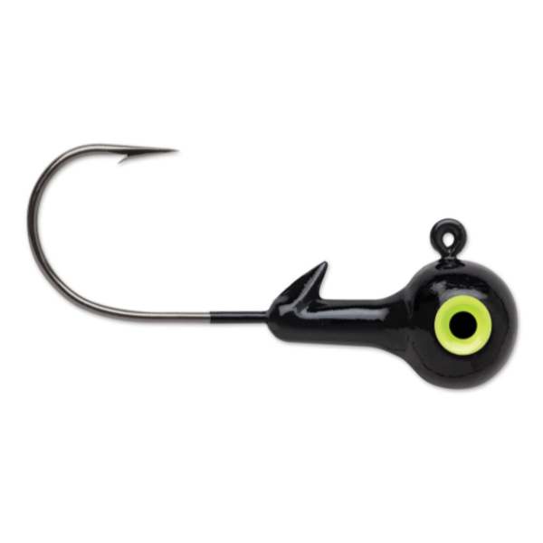VMC Hard Ball Jig's 3/8oz Black 4-pk
