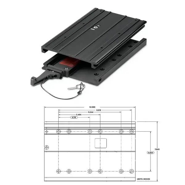 Minn Kota Quick Release Bracket MKA-32 w/Cover