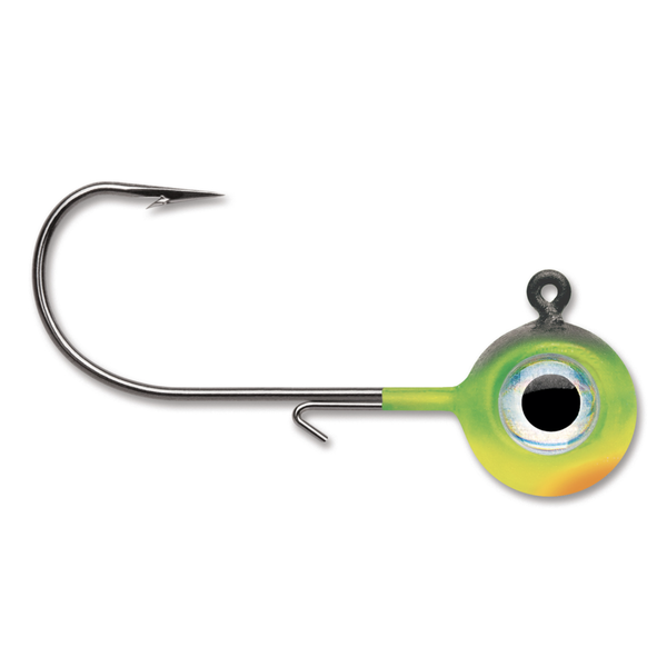 VMC Neon Moon Eye Jig. 3/4oz Fire Tiger UV 4-pk