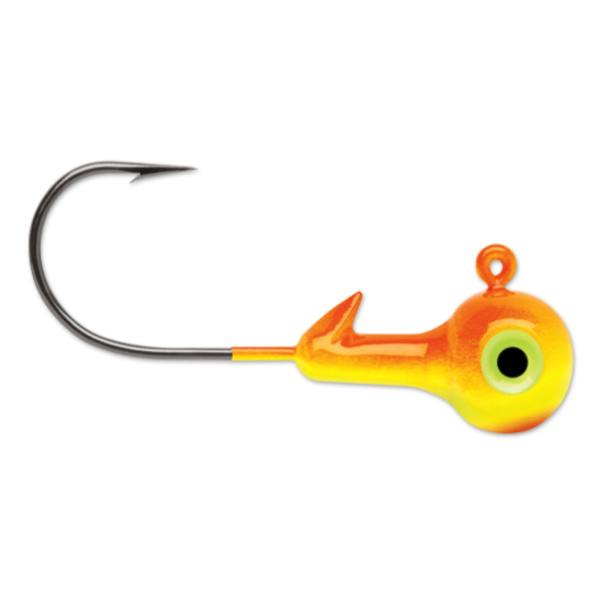 VMC Hard Ball Jig's 1/4oz Chartreuse Orange 4-pk