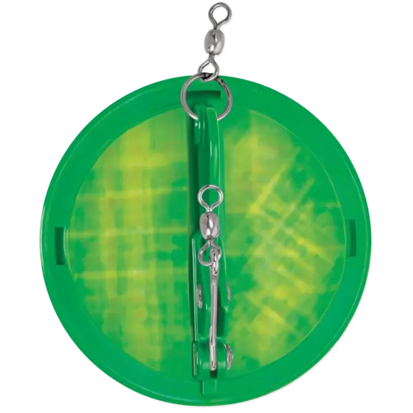 Luhr Jensen Magnum Dipsy Diver Size 3 Kelly Green/Silver Bottom Moonjelly