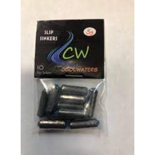 Coolwaters Slip Sinkers 8g 10/pk