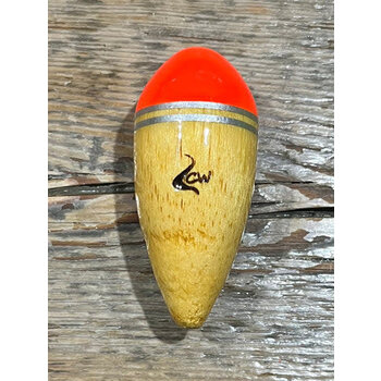 Coolwaters Balsa Wood 15g Slip Stub Float Hot Orange