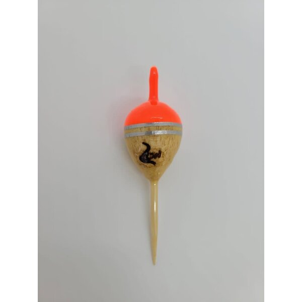 Coolwaters Balsa Wood 7g Fixed Acorn Float Hot Orange