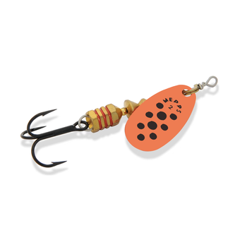Mepps Comet Size 2 1/6oz Orange Black Dot