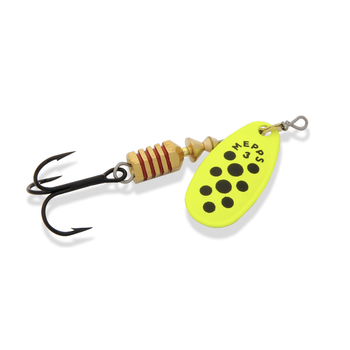 Mepps Comet Size 3 1/4oz Chartreuse Black Dot