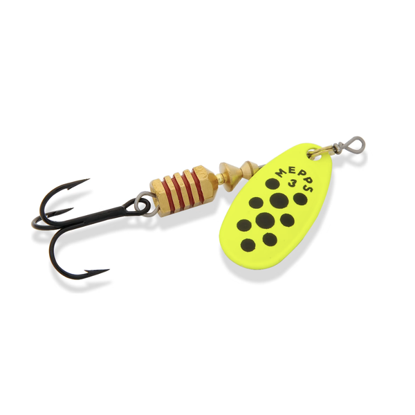 Mepps Comet Size 3 1/4oz Chartreuse Black Dot