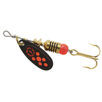 Mepps Black Fury Size 1 1/8oz Fluorescent Red Dot