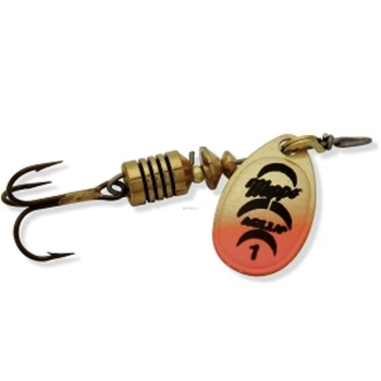 Mepps Aglia Size 1 1/8oz Gold Orange