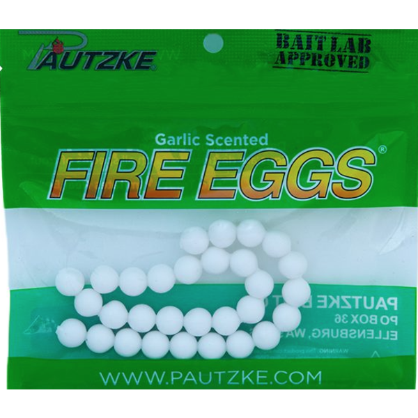 Pautzke Bait Co. Fire Eggs White 30/pkg