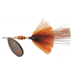 Mepps Bronze Slammer #3 Black Nickel Blade Fire Craw Tail 1/4oz