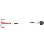 VMC Quick Strike Trailer Treble Hooks 3" #10 6-pk Red