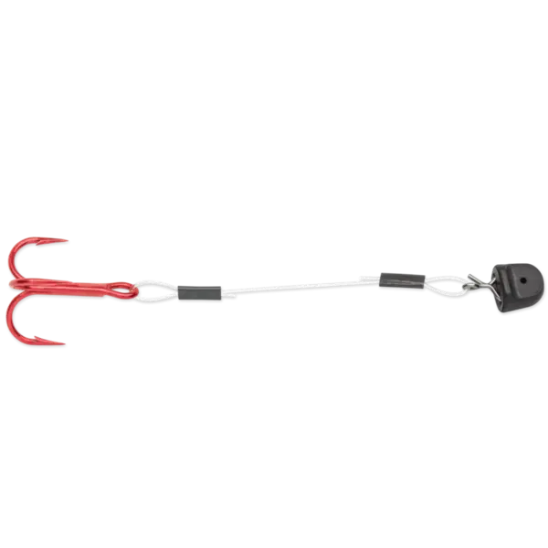 VMC Quick Strike Trailer Treble Hooks 3" #10 6-pk Red