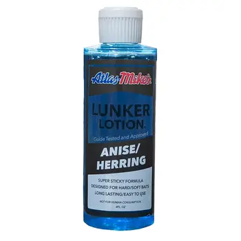 Atlas-Mike's Lunker Lotion Anise/Herring. 4oz Bottle