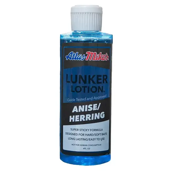 Atlas-Mike's Lunker Lotion Anise/Herring. 4oz Bottle