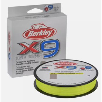 Berkley X9 Braid 10lb Flame Green 328yds